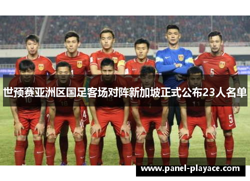 世预赛亚洲区国足客场对阵新加坡正式公布23人名单